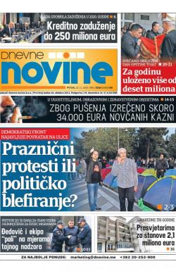 Dnevne novine - broj 2536, 22. nov 2019.