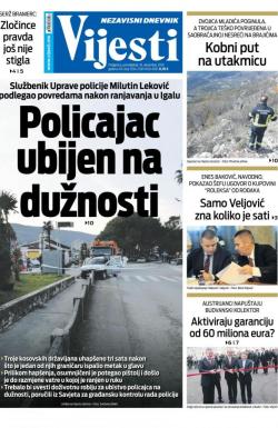 Vijesti - broj 7794, 16. dec 2019.