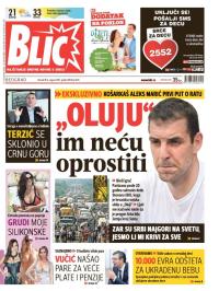 Blic - broj 6635, 4. avg 2015.