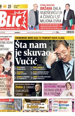 Blic - broj 6162, 8. apr 2014.