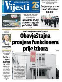 Vijesti - broj 8723, 26. jul 2022.