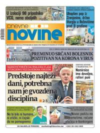 Dnevne novine - broj 2643, 30. mar 2020.