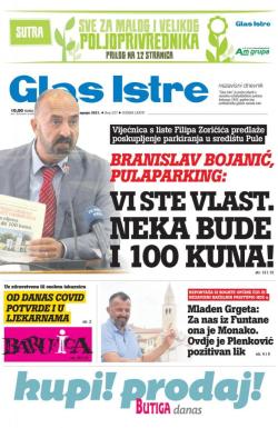 Glas Istre - broj 207, 29. jul 2021.