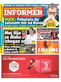 Informer - broj 3141, 16. avg 2022.