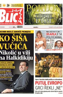 Blic - broj 6606, 6. jul 2015.