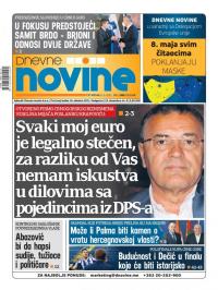 Dnevne novine - broj 2981, 6. maj 2021.