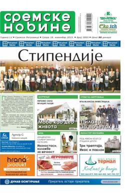 Sremske Novine - broj 2855, 18. nov 2015.