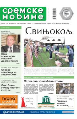 Sremske Novine - broj 2754, 11. dec 2013.