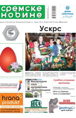 Sremske Novine - broj 2667, 11. apr 2012.