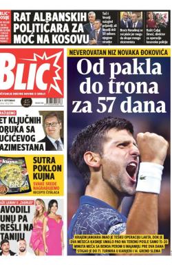 Blic - broj 7749, 11. sep 2018.