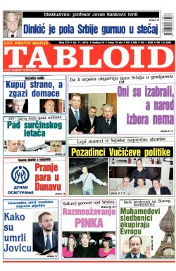 Tabloid - broj 272, 22. nov 2012.