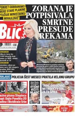 Blic - broj 8646, 25. mar 2021.