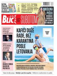 Blic - broj 8443, 29. avg 2020.