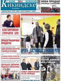 Nove kikindske novine - broj 279, 3. dec 2015.