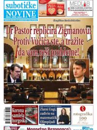 Nove Subotičke novine - broj 192, 13. nov 2020.