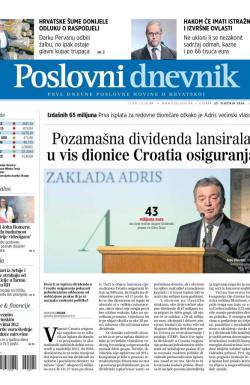 Poslovni Dnevnik - broj 5012, 23. jan 2024.