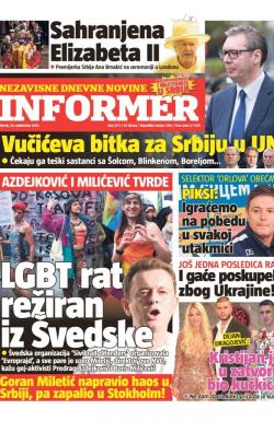 Informer - broj 3171, 20. sep 2022.