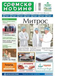 Sremske Novine - broj 2897, 7. sep 2016.