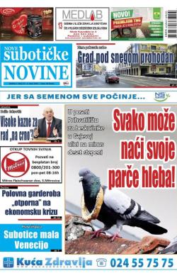 Nove Subotičke novine - broj 60, 2. mar 2018.