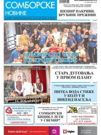 Somborske novine - broj 3501, 30. jul 2021.