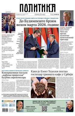 Politika - broj 39857, 15. nov 2024.