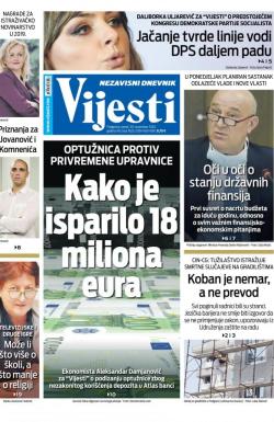 Vijesti - broj 8126, 20. nov 2020.