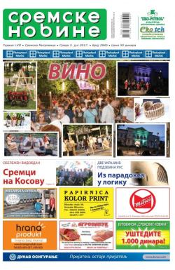 Sremske Novine - broj 2940, 5. jul 2017.