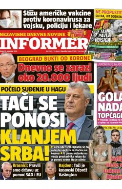 Informer - broj 2602, 10. nov 2020.