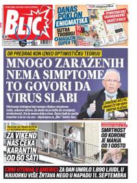 Blic - broj 8310, 9. apr 2020.