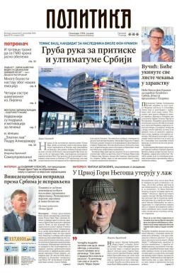 Politika - broj 39791, 9. sep 2024.