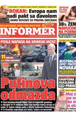 Informer - broj 3189, 11. okt 2022.