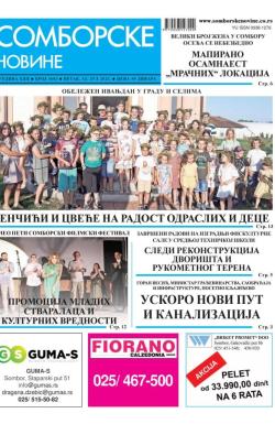 Somborske novine - broj 3603, 14. jul 2023.