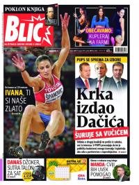 Blic - broj 6660, 29. avg 2015.