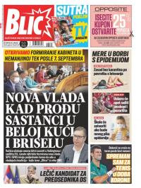 Blic - broj 8434, 20. avg 2020.