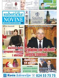 Nove Subotičke novine - broj 1, 6. jan 2016.