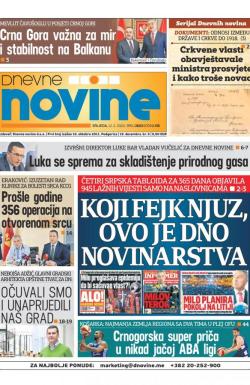 Dnevne novine - broj 2603, 12. feb 2020.