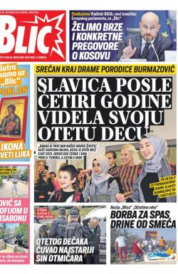 Blic - broj 8154, 30. okt 2019.