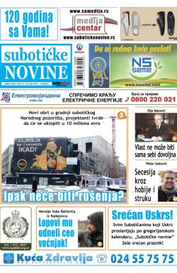 Nove Subotičke novine - broj 13, 29. mar 2013.