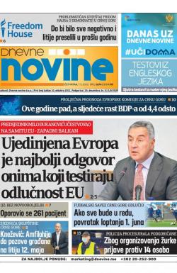 Dnevne novine - broj 2674, 7. maj 2020.