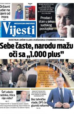 Vijesti - broj 7674, 19. avg 2019.