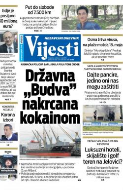 Vijesti - broj 7927, 3. maj 2020.