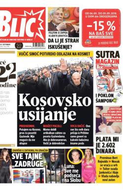 Blic - broj 7746, 8. sep 2018.