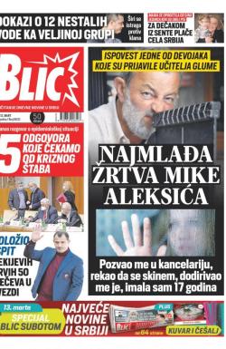 Blic - broj 8633, 12. mar 2021.