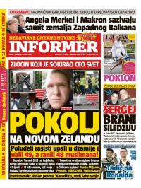 Informer - broj 2098, 16. mar 2019.