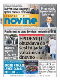 Dnevne novine - broj 2969, 21. apr 2021.