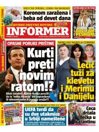 Informer - broj 2728, 12. apr 2021.