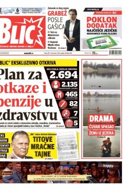 Blic - broj 6762, 9. dec 2015.