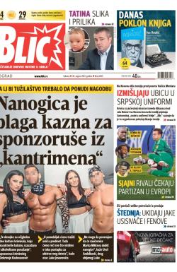 Blic - broj 6303, 30. avg 2014.