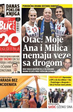 Blic - broj 7041, 19. sep 2016.