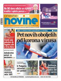 Dnevne novine - broj 2635, 20. mar 2020.